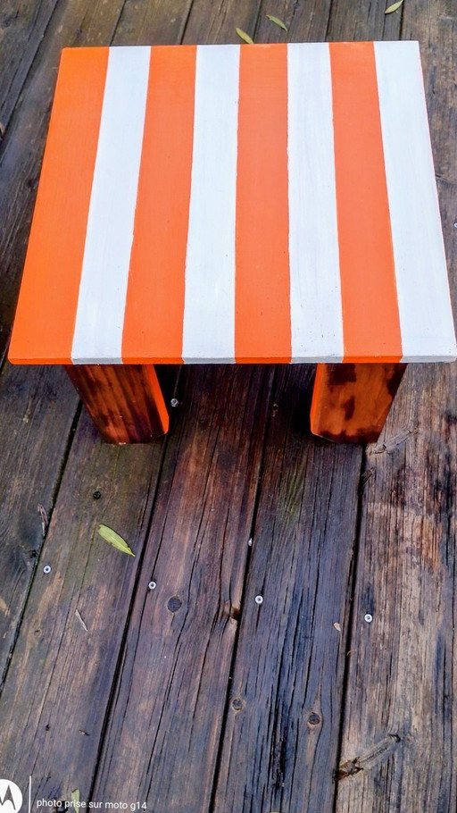 2 petits meubles de chevets relookés vintage