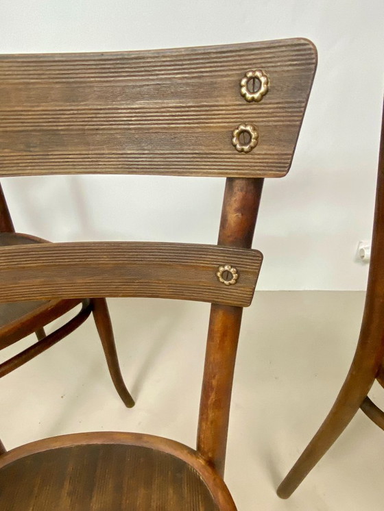 Image 1 of Juego de 4 sillas Thonet de madera de haya – Modelo n.º 651