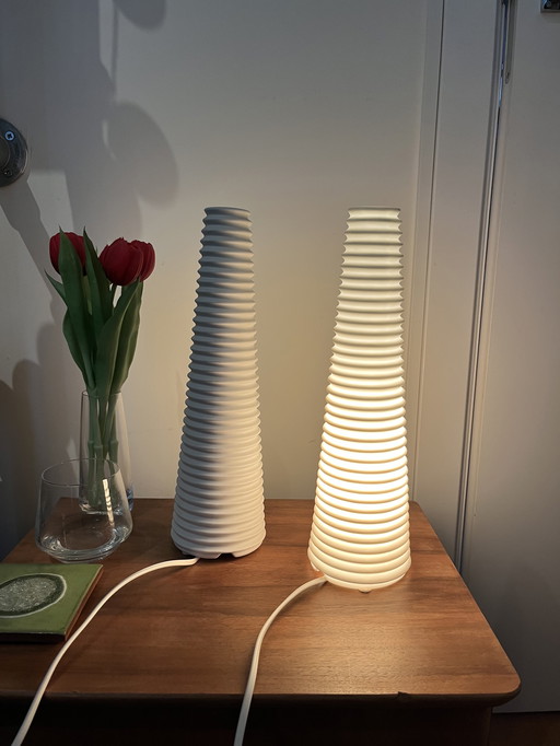 2 vintage IKEA BISTA table lamps