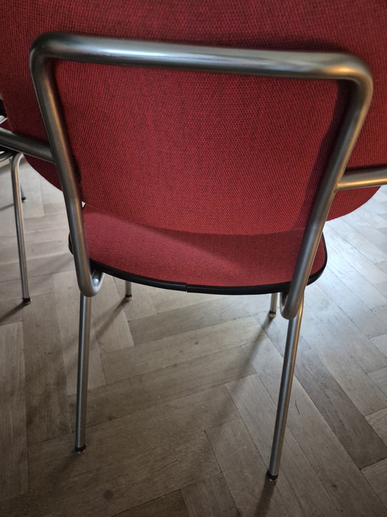 6 X Gispen 1235 Sedie Con Braccioli – Sedie da pranzo, Metal, Plastic (photo 3 of 7)