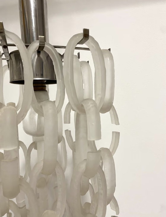 Image 1 of Lustre vintage en verre de Murano Giogali