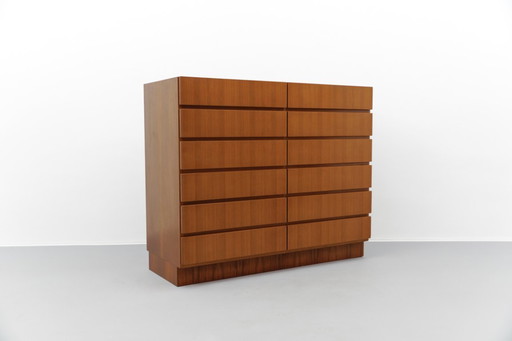 Mid-Century Walnut Chest of Drawers, 1960s