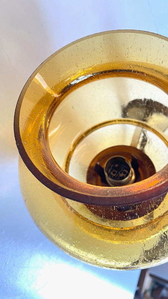 Image 1 of APPLIQUE LAITON Verre Bullé VINTAGE