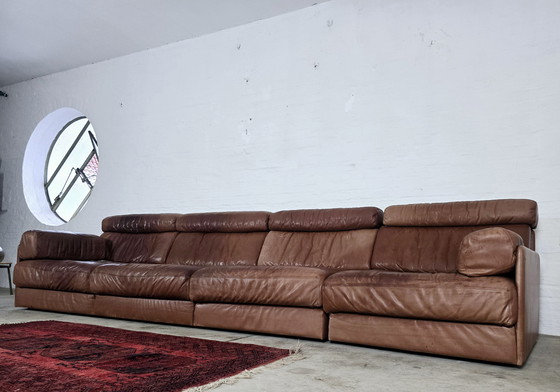 Image 1 of De Sede Ds 77 Sofa Daybed Modulaire Sofa Vintage jaren 60 70 Loft Studio Zitgroep