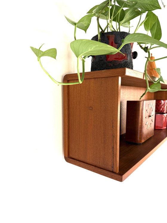 Vintage Teak Wall Shelf, 1960s – Wall cabinet, Wood (photo 6 of 12)