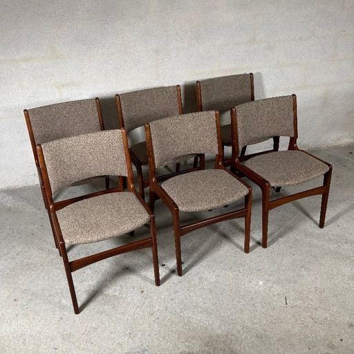 6 Esszimmerstühle Modell 89 — Erik Buch