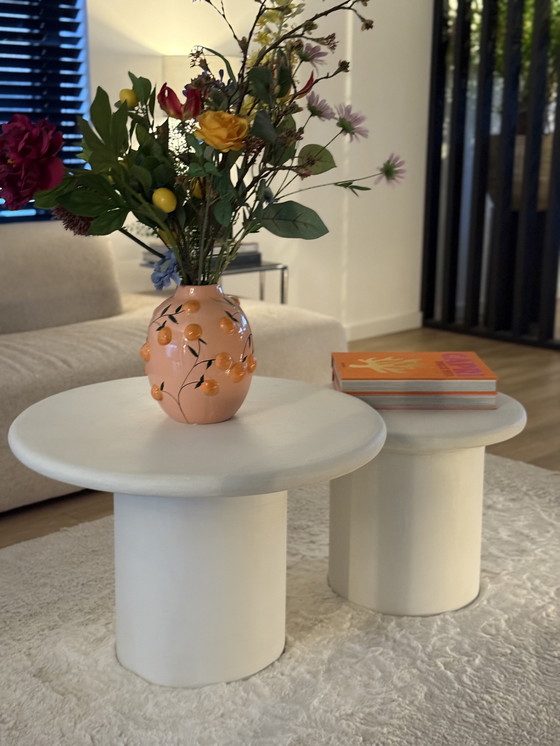 Image 1 of MORTEX Couchtisch rund - neu - Set 70x70 cm / 50x50 cm