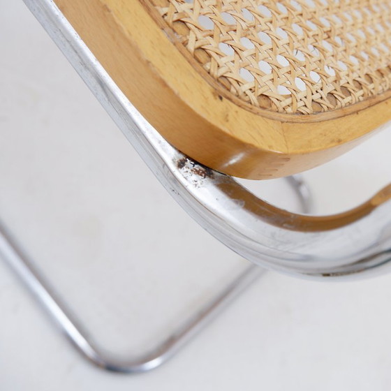 Image 1 of Pair of vintage Cesca chairs in light wood - Italy 1990s