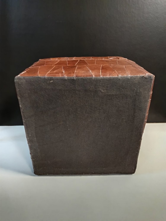 Image 1 of Vintage patchwork pouf / chest de Sede