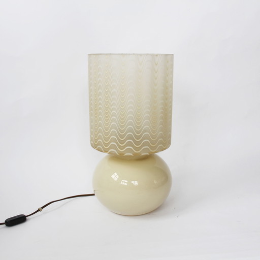 Vintage italienische Glaslampe