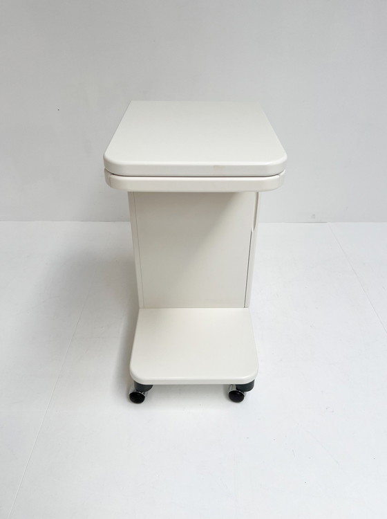 Image 1 of Vintage Bed Trolley Or Nightstand On Wheels, 1970'S