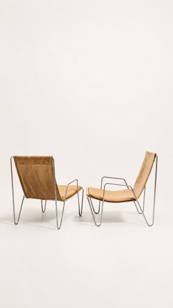 Image 1 of Set van twee Verner Panton Bachelor fauteuils voor Fritz Hansen