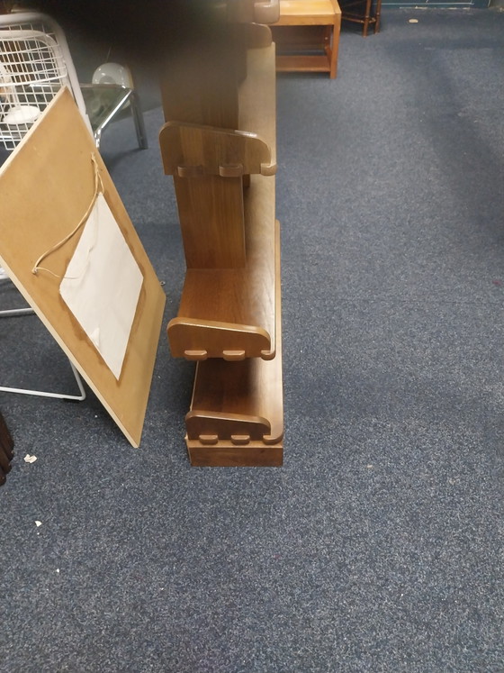 1 x 1970s Brutalist Bookcase 190 x 95cm – Wood (photo 4 of 9)