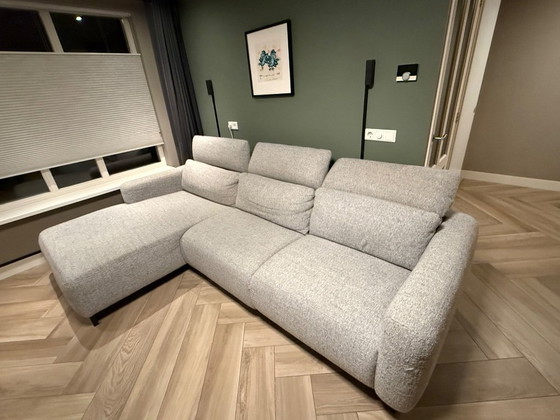 Image 1 of Corner sofa with relaxation function and adjustable head cushions