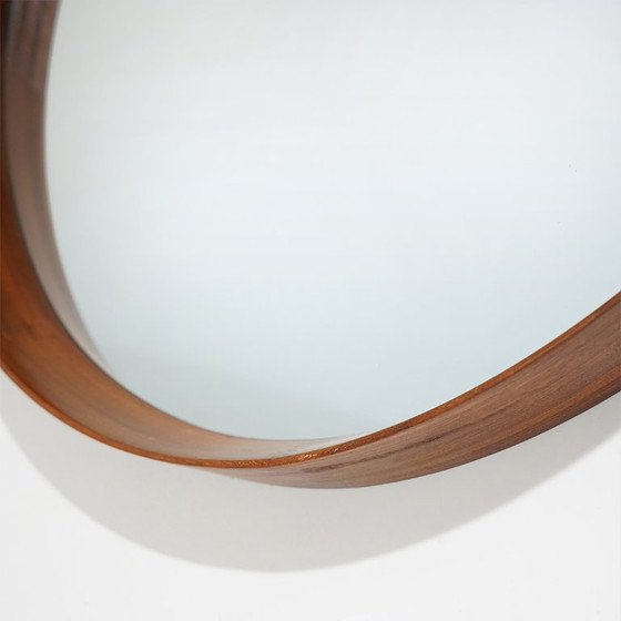 Image 1 of Round teak wall mirror, 1960s