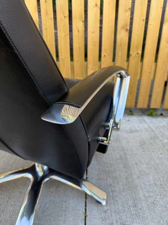 Jori Brainbuilder Mono-Move in pelle nera – Poltrone, Leather, Chrome, Modern (photo 13 of 21)
