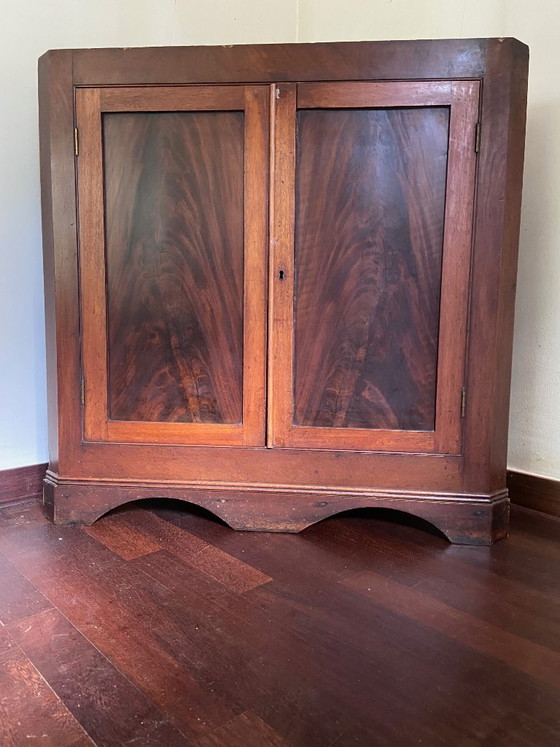 Vetrina e mobile contenitore antico, mogano – Vetrine, Legno (photo 4 of 6)