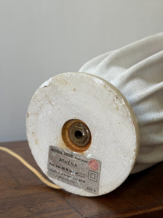 Lámpara Athéna Georgia Jacob blanca – Lámparas de mesa, Plástico (photo 11 of 11)