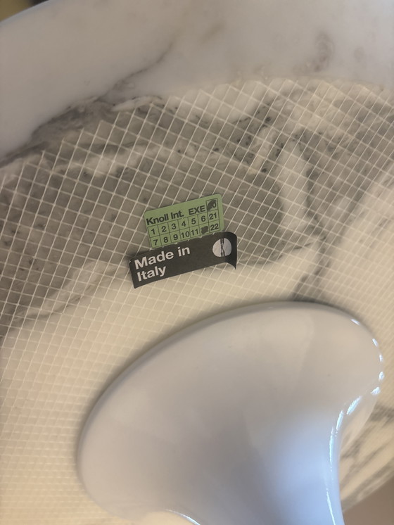 Image 1 of KNOLL Tulip (Arabescato) designed by Eero Saarinen