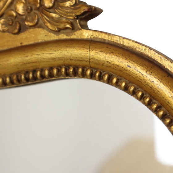 Image 1 of Espejo francés estilo barroco dorado de 54 cm