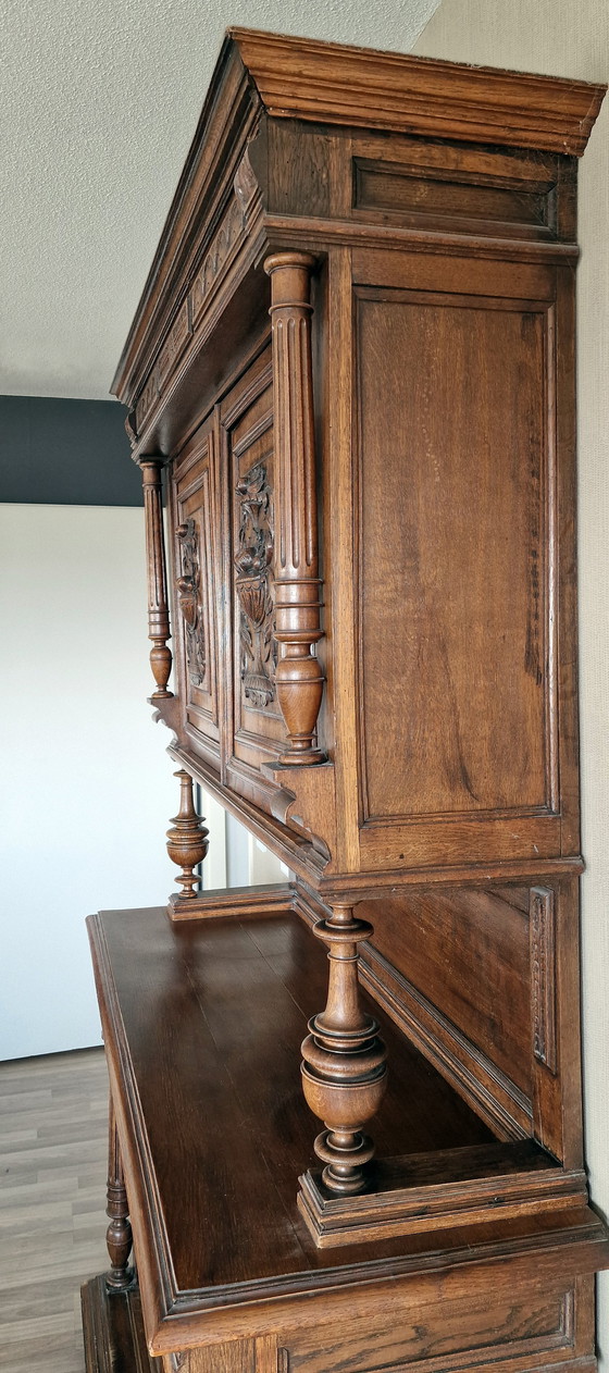 Image 1 of Antique Buffet Cabinet, Dinnerware Cabinet