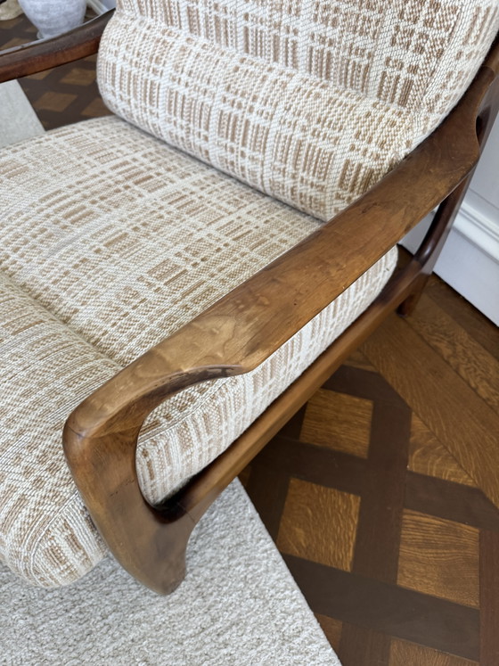 Image 1 of Fauteuil lounge en teck, style mid-century, design danois