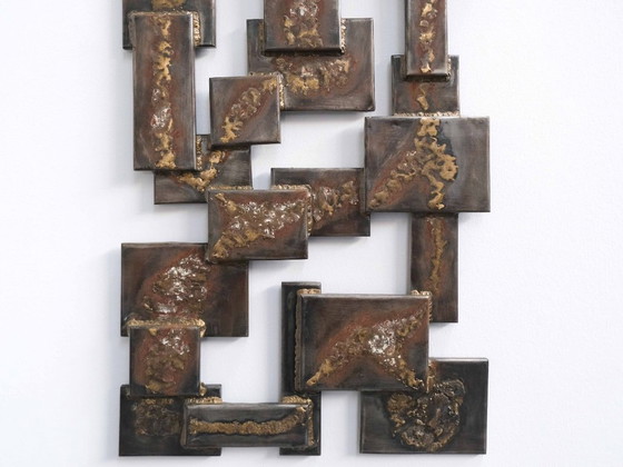 Brutalist Wall Art EBBE OBJECTS — RELIEF 02 – Bildhauerei, Metal (photo 7 of 8)