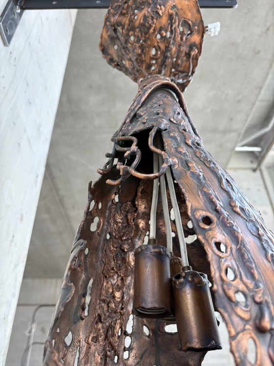 Brutalistische Pendelleuchte – Pendelleuchten, Metal (photo 5 of 7)
