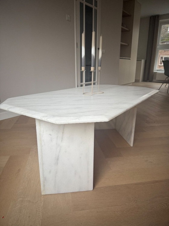 Image 1 of Italiaans carrara marmeren salontafel 