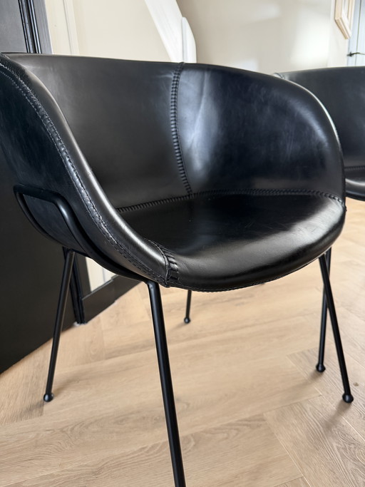 Set di 4 poltrone Feston – nere – in ottime condizioni