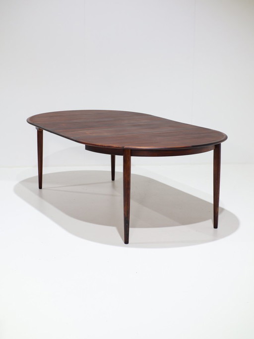 Table de salle à manger extensible Skovmand & Andersen Palissandre Années 1960