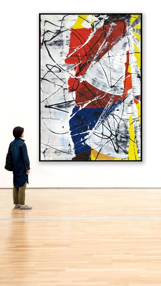 Image 1 of Jürgen Angeler - Red Flower - 215 x 150 cm
