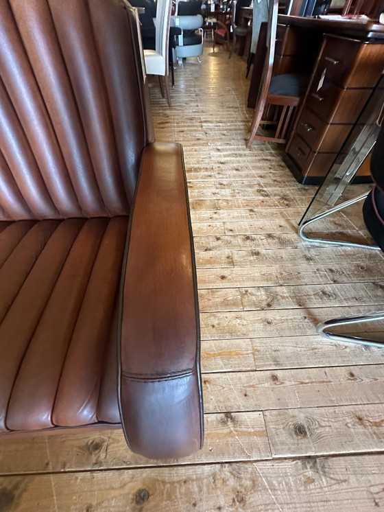 Image 1 of Jan Frantzen Art Deco 'Jaguar' Sofa – French Sheepskin