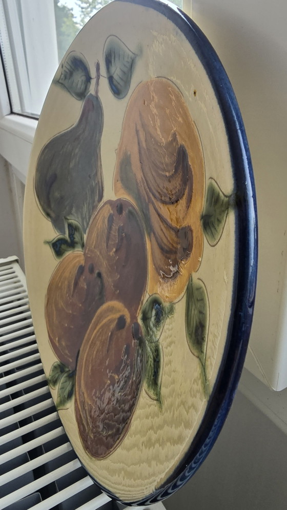 Vintage Mid-Century Spanish Studio Ceramic Wall Plate – Puigdemont (La Bisbal) – Sculpture (photo 3 of 12)