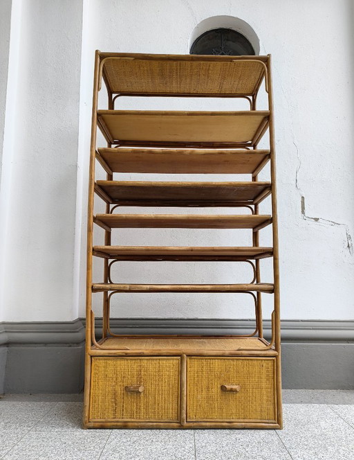 Libreria italiana in rattan e bambù – boekenkasten (photo 2 of 17)