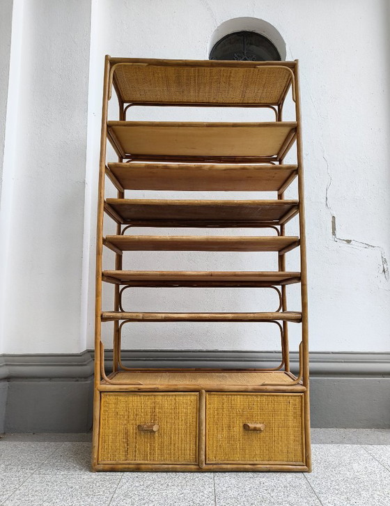Libreria italiana in rattan e bambù – Gabriela Crespi Style, Librerie (photo 2 of 17)
