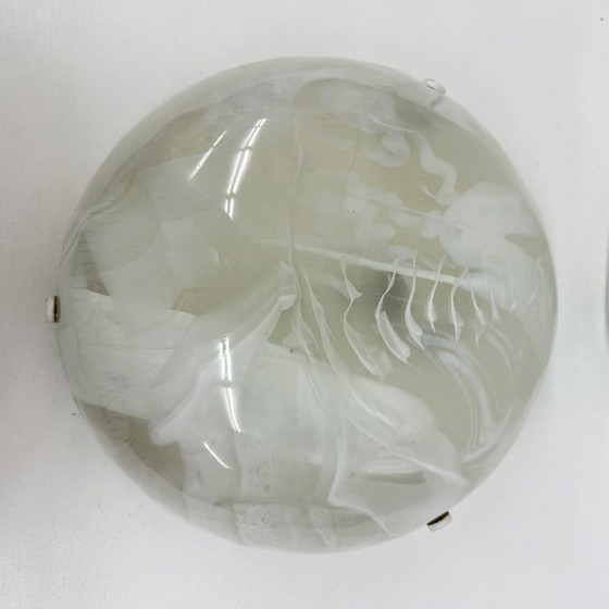 Image 1 of Paire d'encastrés hillebrand en verre de Murano, 1970