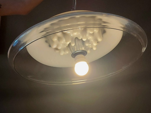Murano Glass Pendant Lamp by Toni Zuccheri For VeArt Venetia