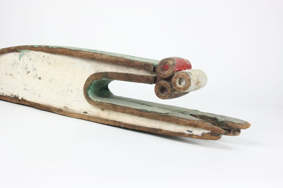 Image 1 of Timone antico in legno a scatto