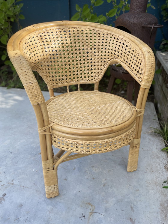 Image 1 of Vintage webbing chair - Boho style