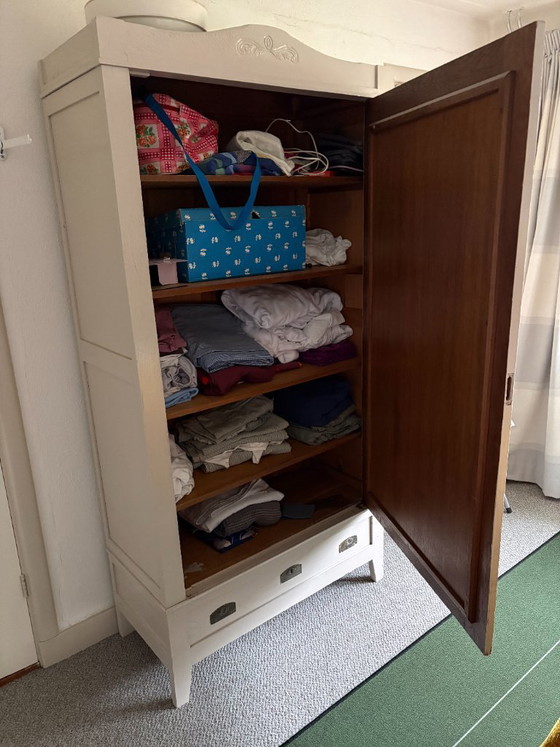 Image 1 of Eikenhouten spiegelkast voor in de slaapkamer