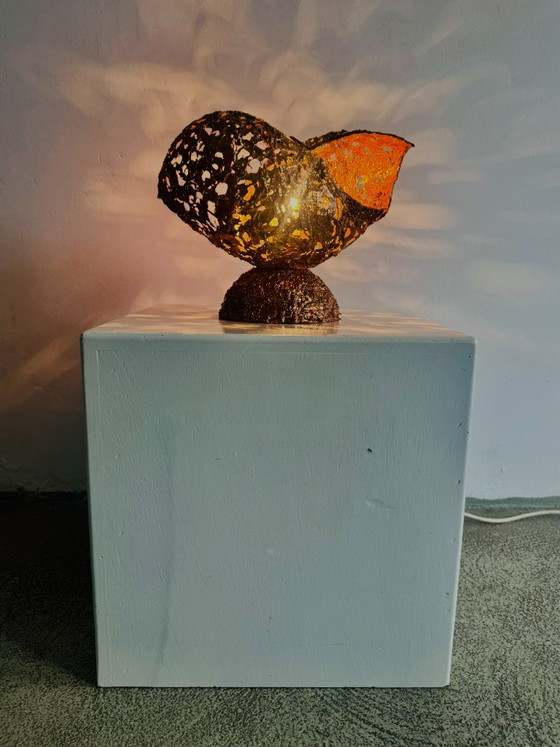 Sculptural Table Lamp in Copper by Aimo Tukiainen for Oy Moonlight, Finland, 1970s (photo 3 of 9)