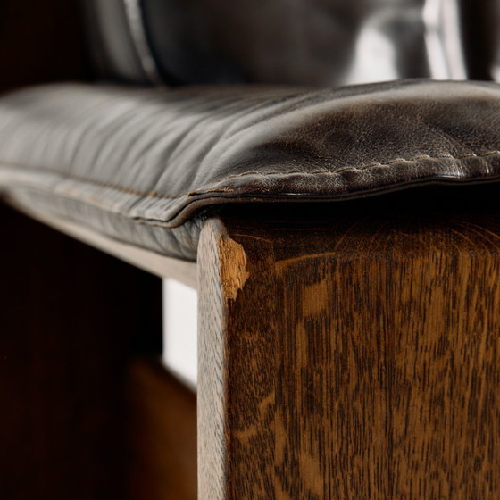 Image 1 of MK10591 Modell 757 Ledersofa-Set von Harry de Groot für Leolux, 3-teilig