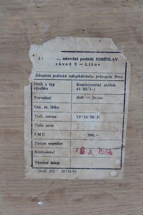 Image 1 of Vintage Czechoslovakian Coffee Table by Jitona, 1960