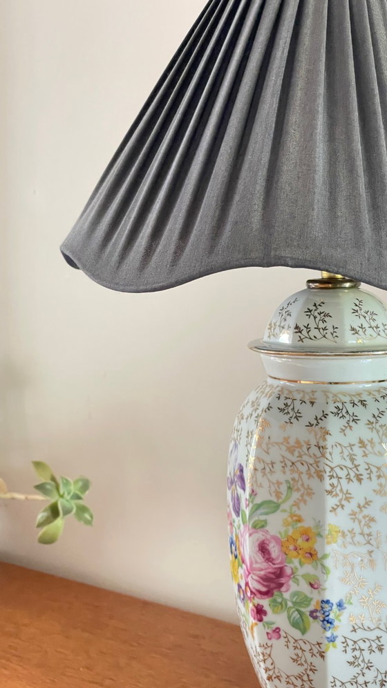 Image 1 of Lámpara de porcelana de Limoges, Francia