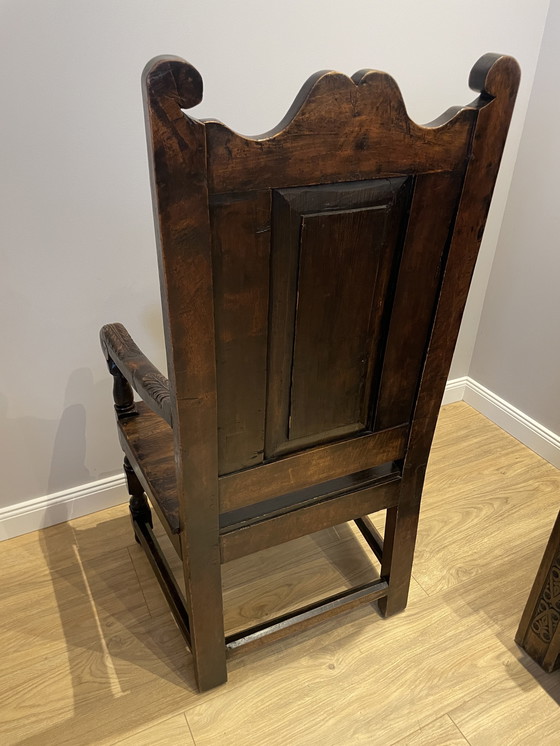 Image 1 of Engelse kasteelbank met eethoek en fauteuils 