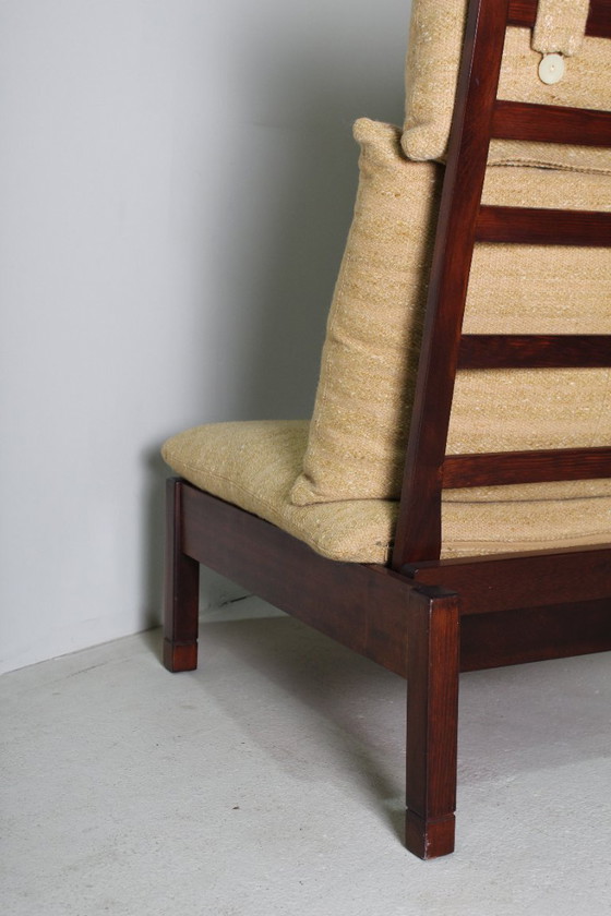 Image 1 of Vintage armchair + side table set from 1975