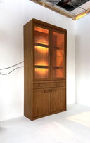 Vetrina vintage in teak anni '80