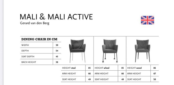Image 1 of LABEL van den Berg Eetkamerstoelen Mali en Gabón