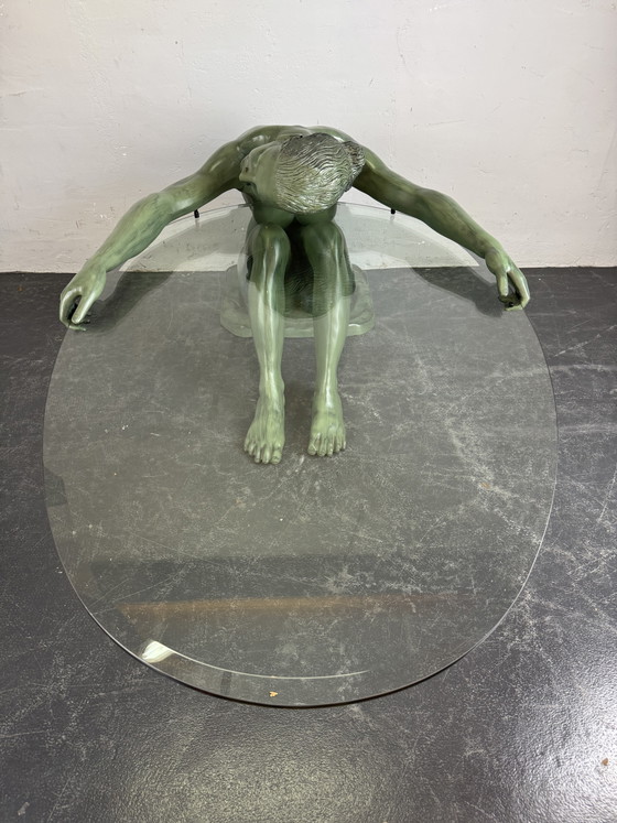 Image 1 of Table sculpturale en bronze